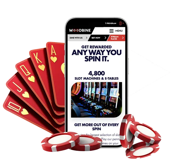 Woodbine Online Casino app interface preview